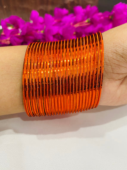 Orange Color Fancy Metal Bangle Near Me