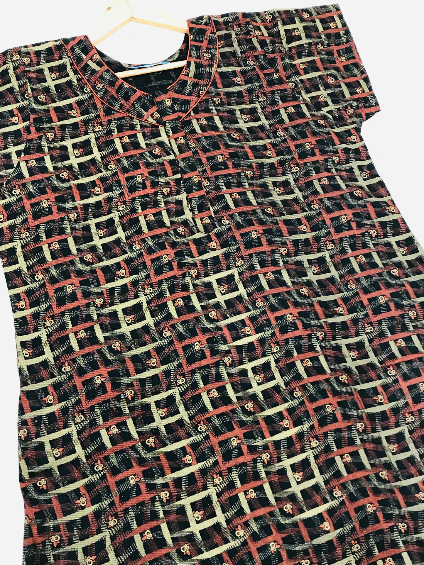 Black Color Fully Designed Cotton Nighty In USA