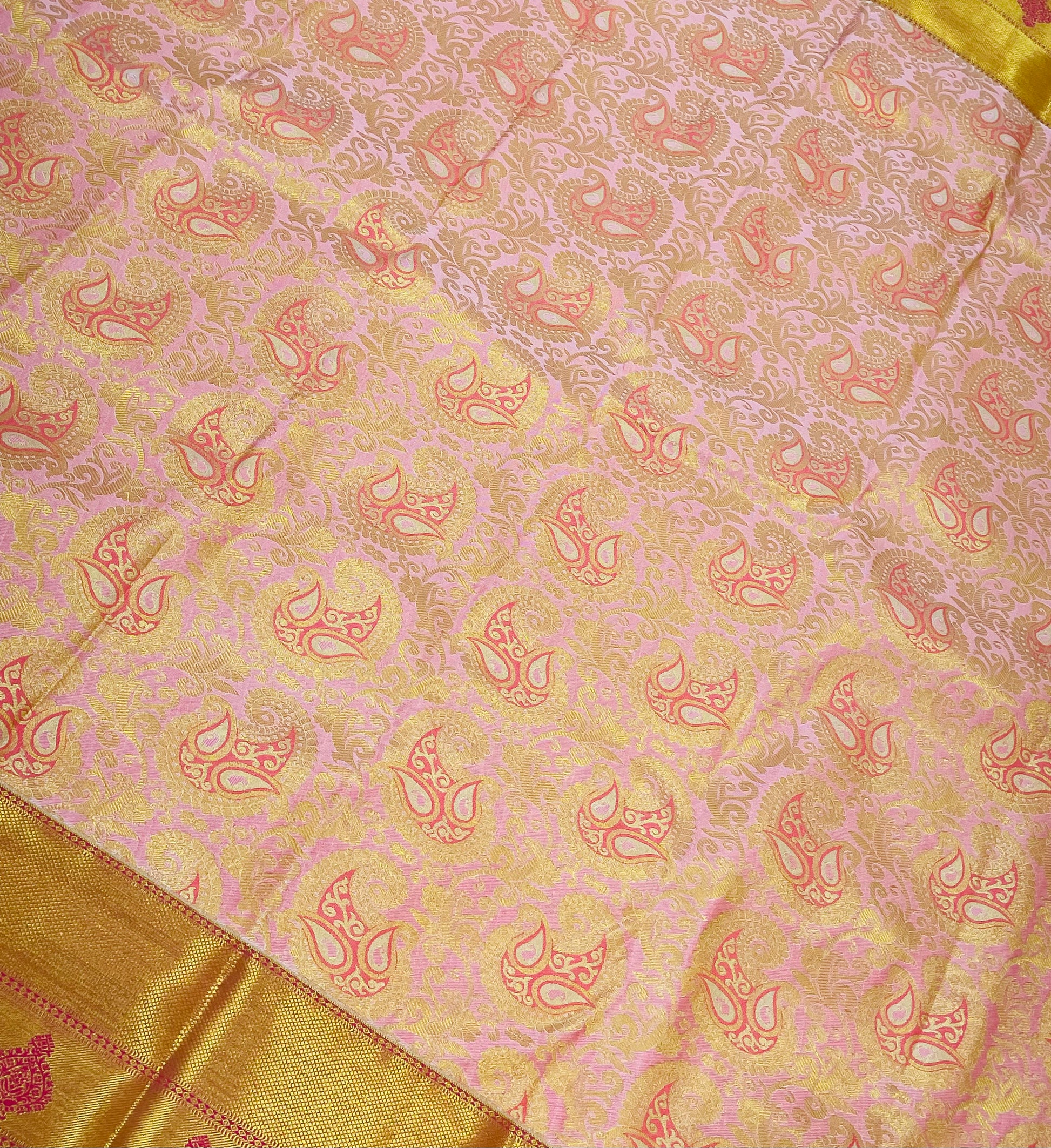 light Pink Color Pure Kanchi Silk Saree For Women In Prescott