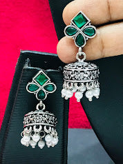 Green Colored Earrings For Women In Tempe