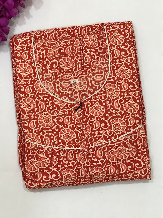 Charming Red Color Nighty In Chandler