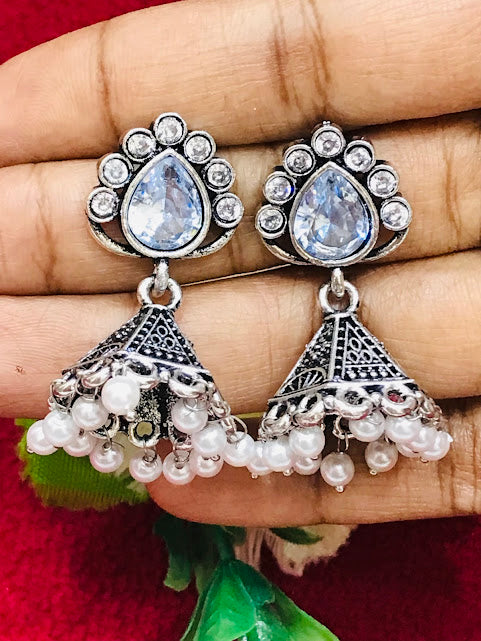 Fabulous Oxidized Jhumka Earrings For Women In USA