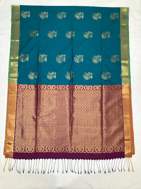 Art Silk With Contrast Border Royal Look Saree For Women In Tempe