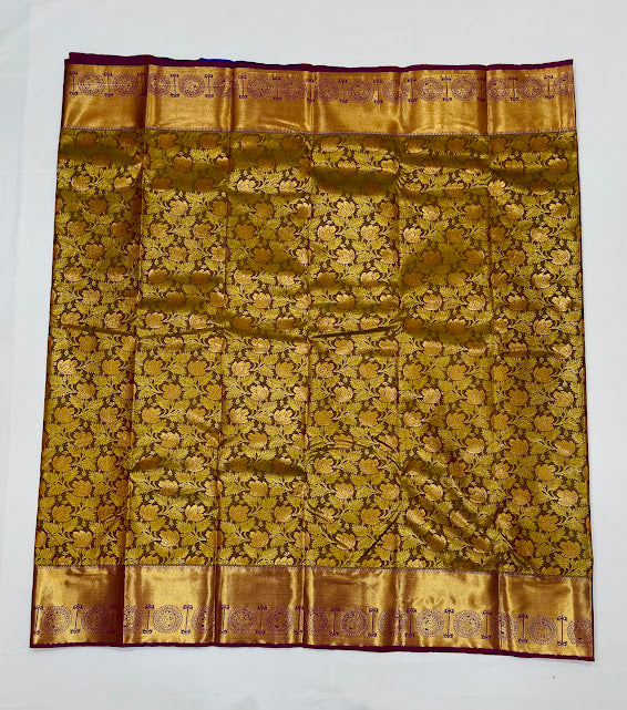 Elegant Mehndi Green Color Art Silk Saree In Chandler