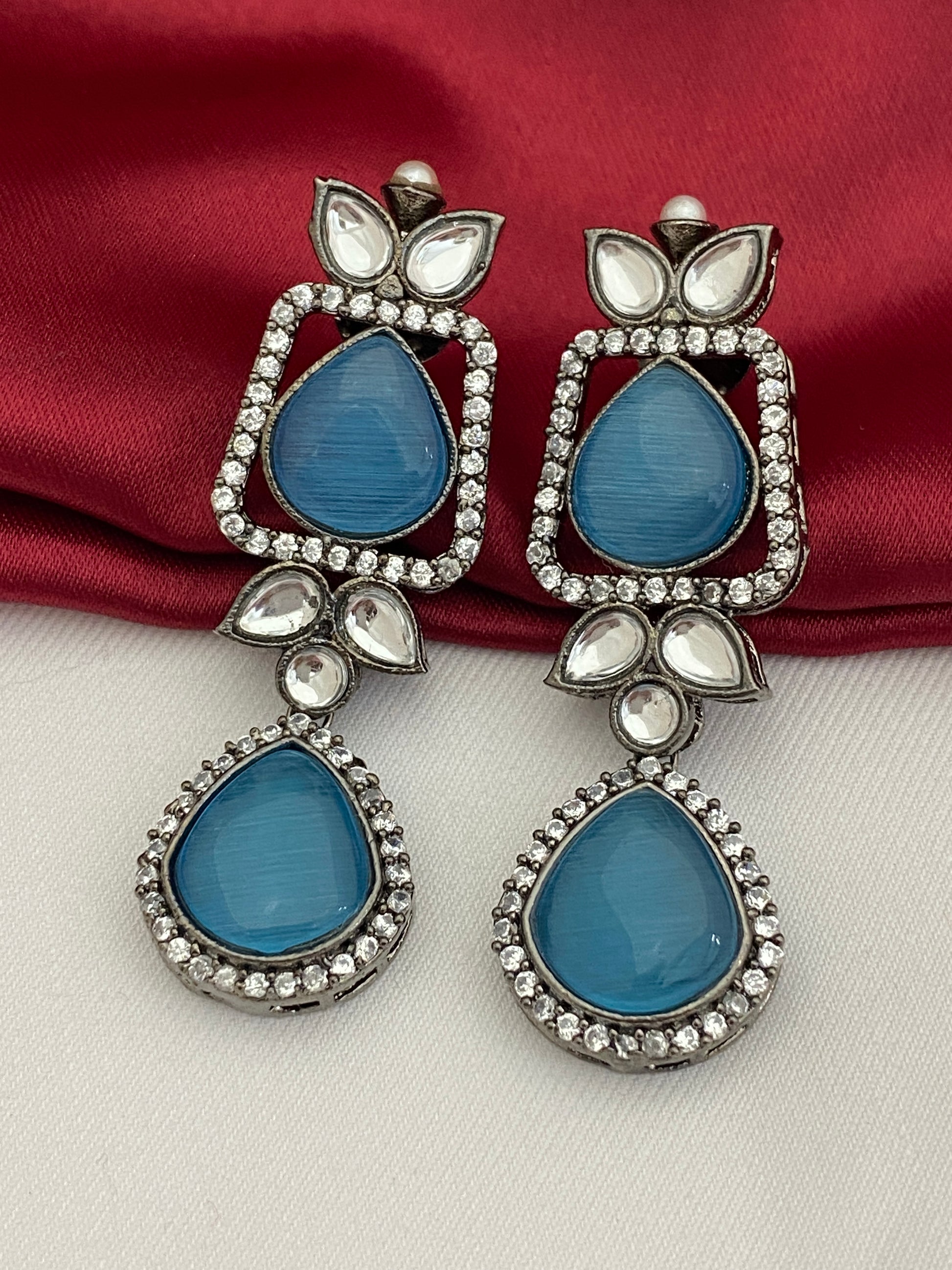 Kundan Necklace With Earrings In USA
