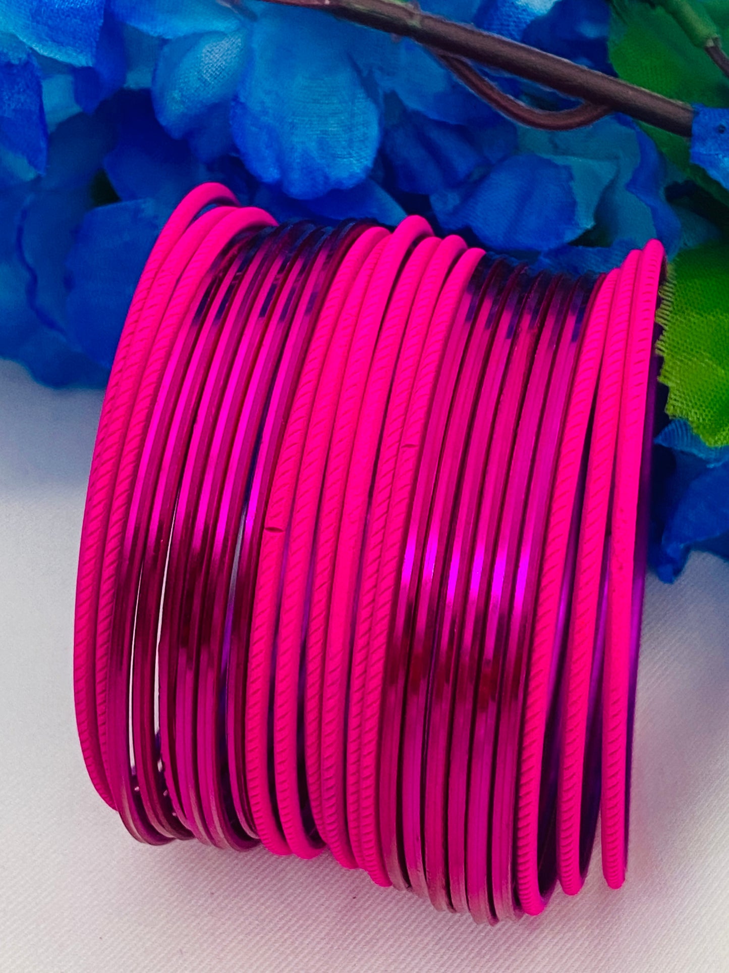 Trendy Pink Color Wedding Bangles In USA