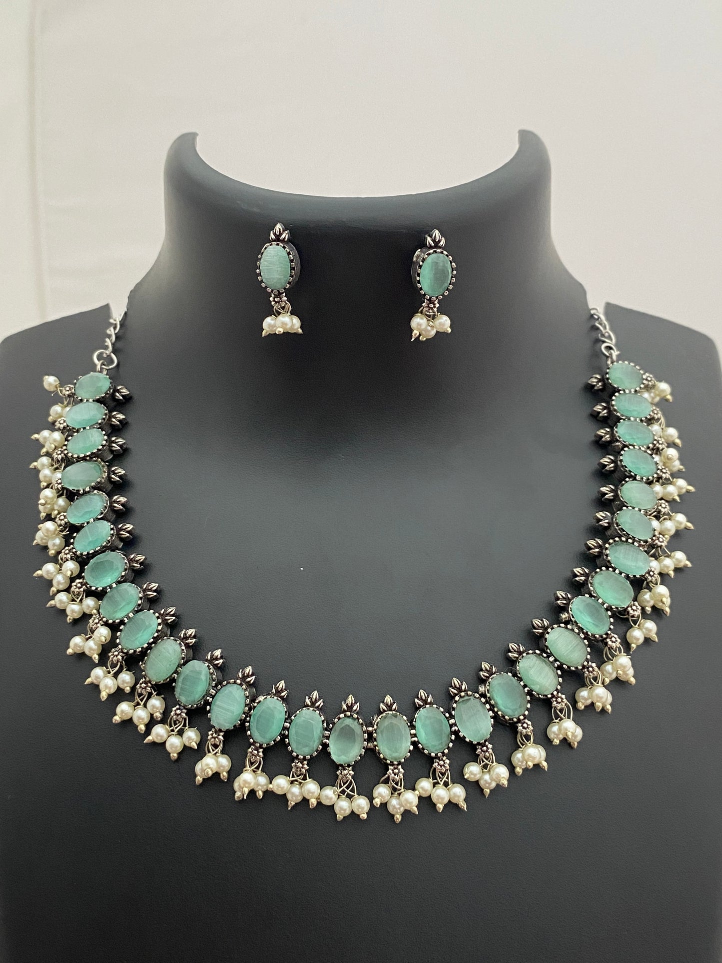 Oxidized Necklace Set With Earrings in Flagstaff