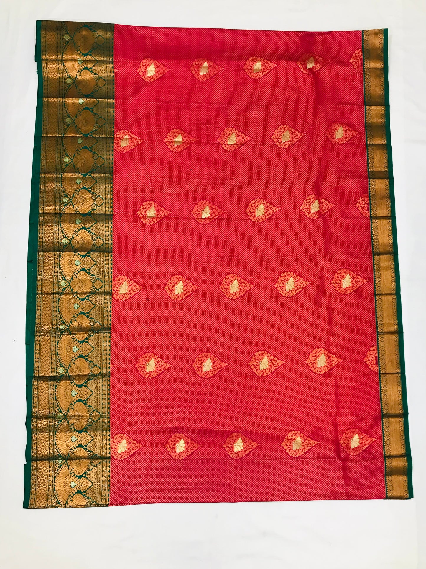Alluring Pink With Green Colored Art Silk Saree For Women In Chandler