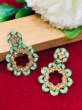Teal Green Color Earrings In Chandler