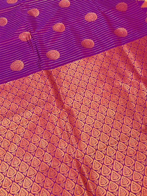 Purple Color Pure Kanchi Silk In Suncity