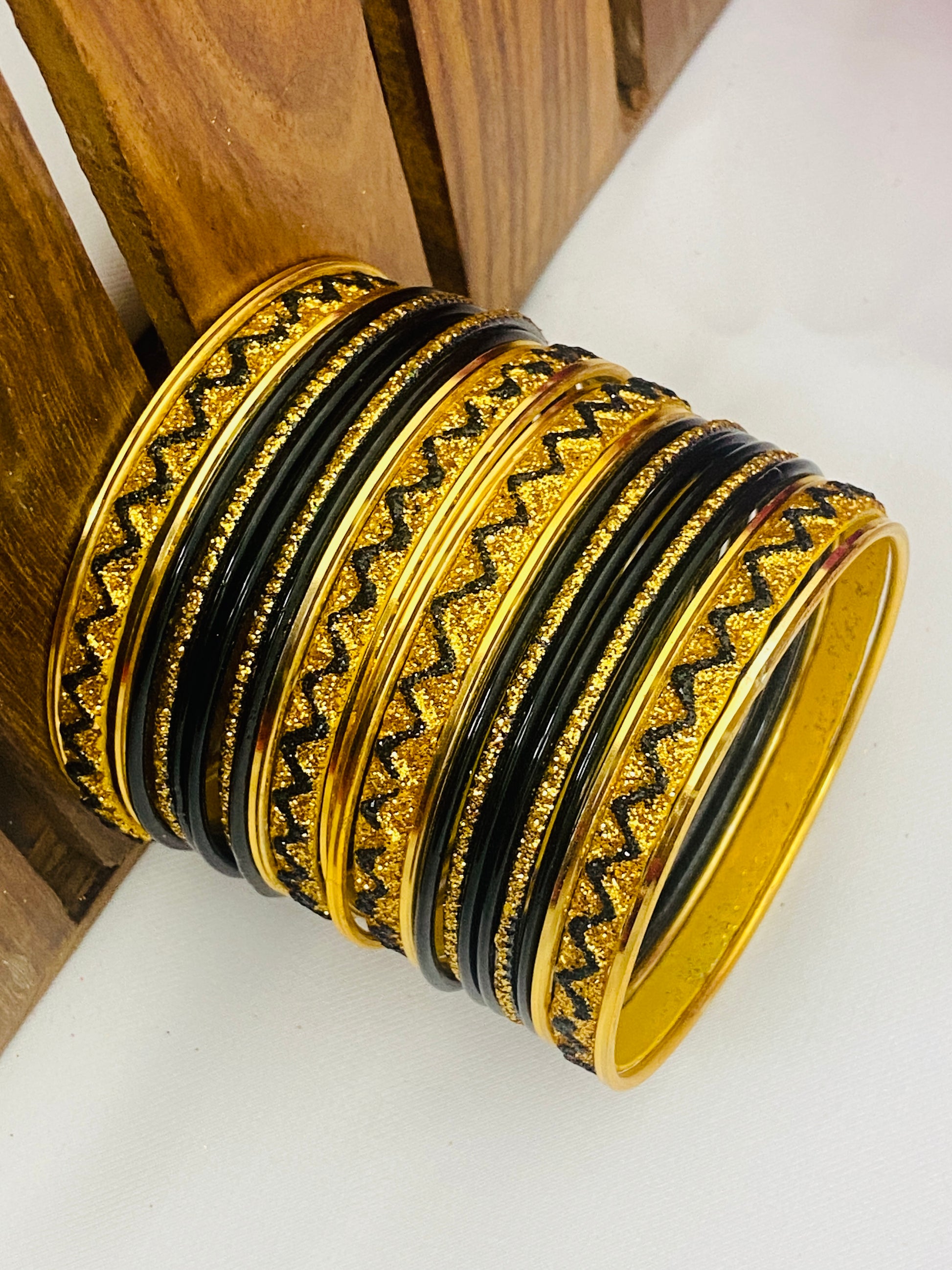 Elegant Black Color Indian Festive Wear Bangles In USA