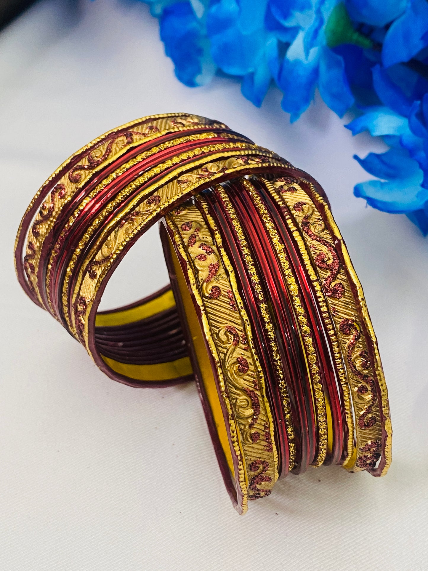Traditional Festive Wear Metal Bangles For Women In Kingman