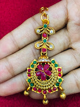 Beautiful antique gold tikka with Multicolor Near Me