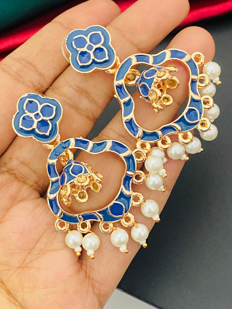 Gorgeous Navy Blue Earrings