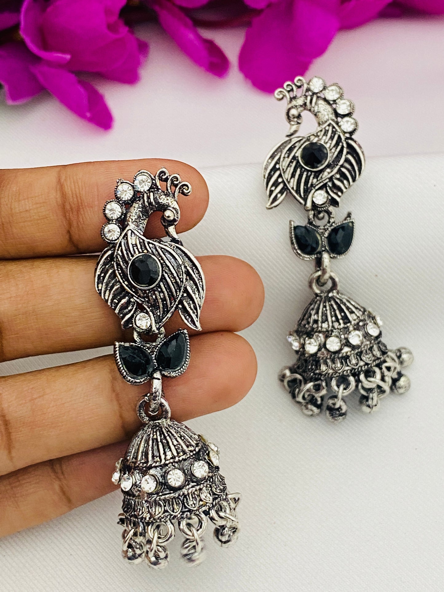 Trendy Oxidized Earrings
