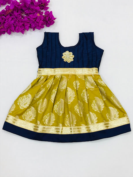Silk Gown with Zari In Tempe