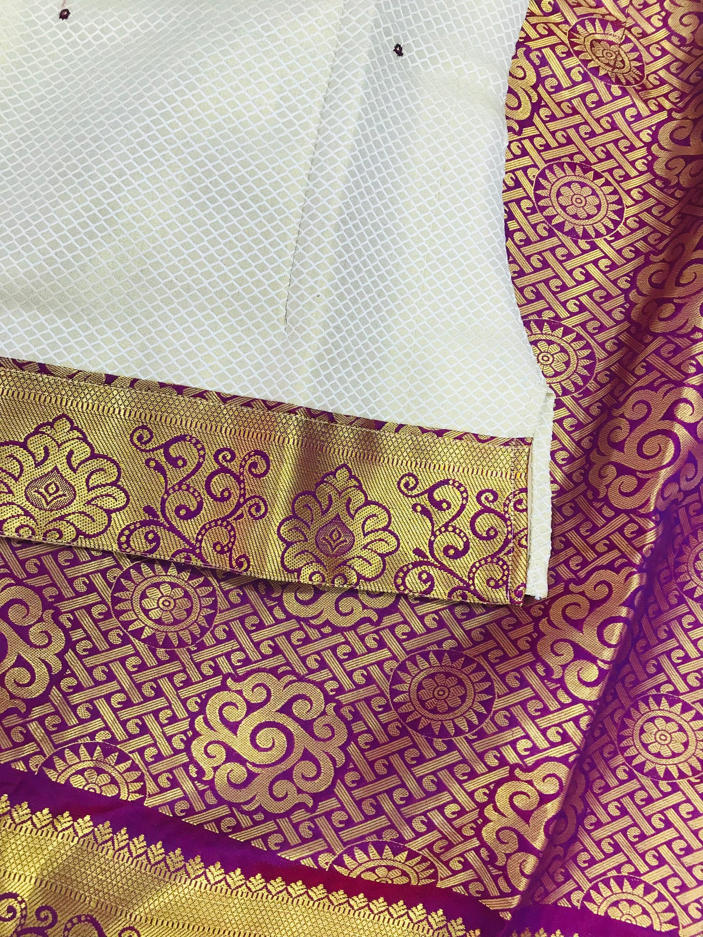 Attractive Designer Silk Langa Set in Mesa