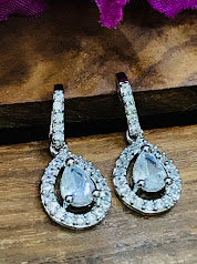 Attractive White Colored American diamonds Earrings In Chandler