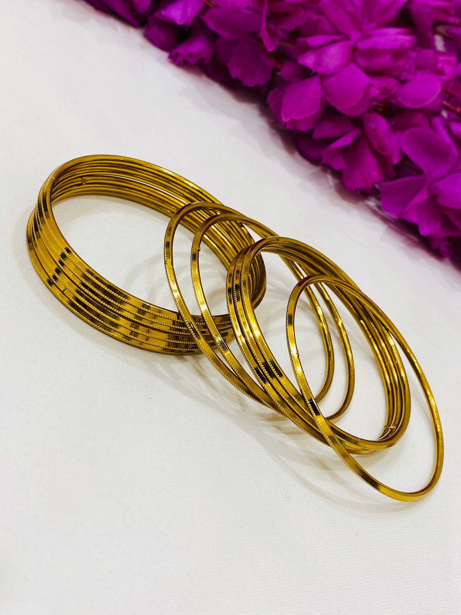 Georges Gold Color Bangles In Mesa