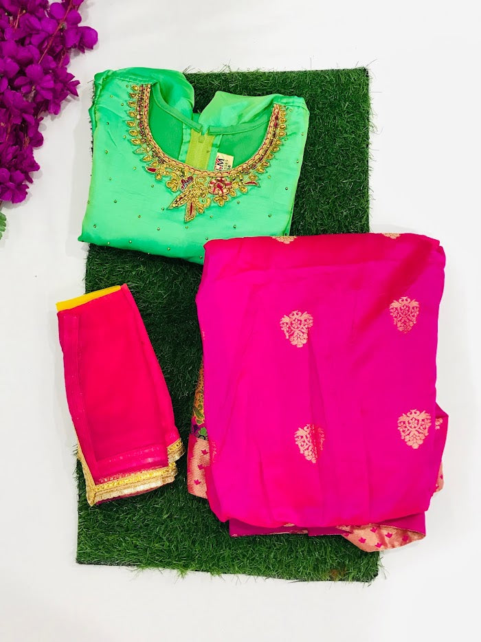Attractive Green Colored Lehenga Near Me