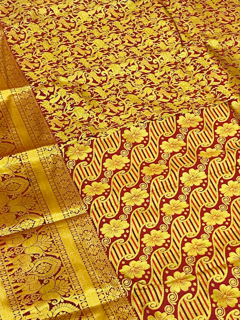 Pure Kanchi Silk Saree In Suncity