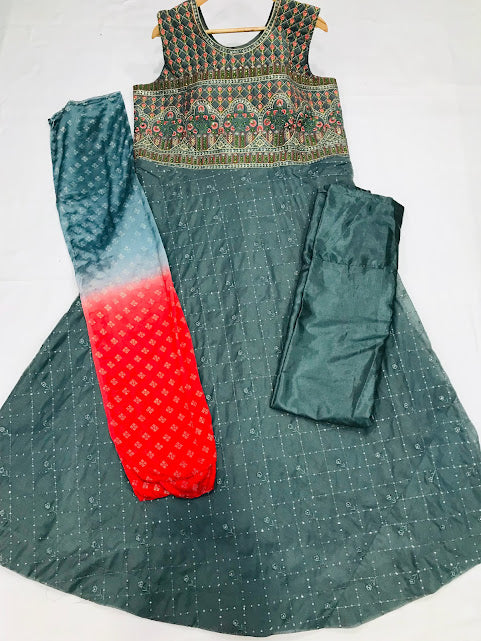 Attractive Gray Color Kurti & Pant Near Me