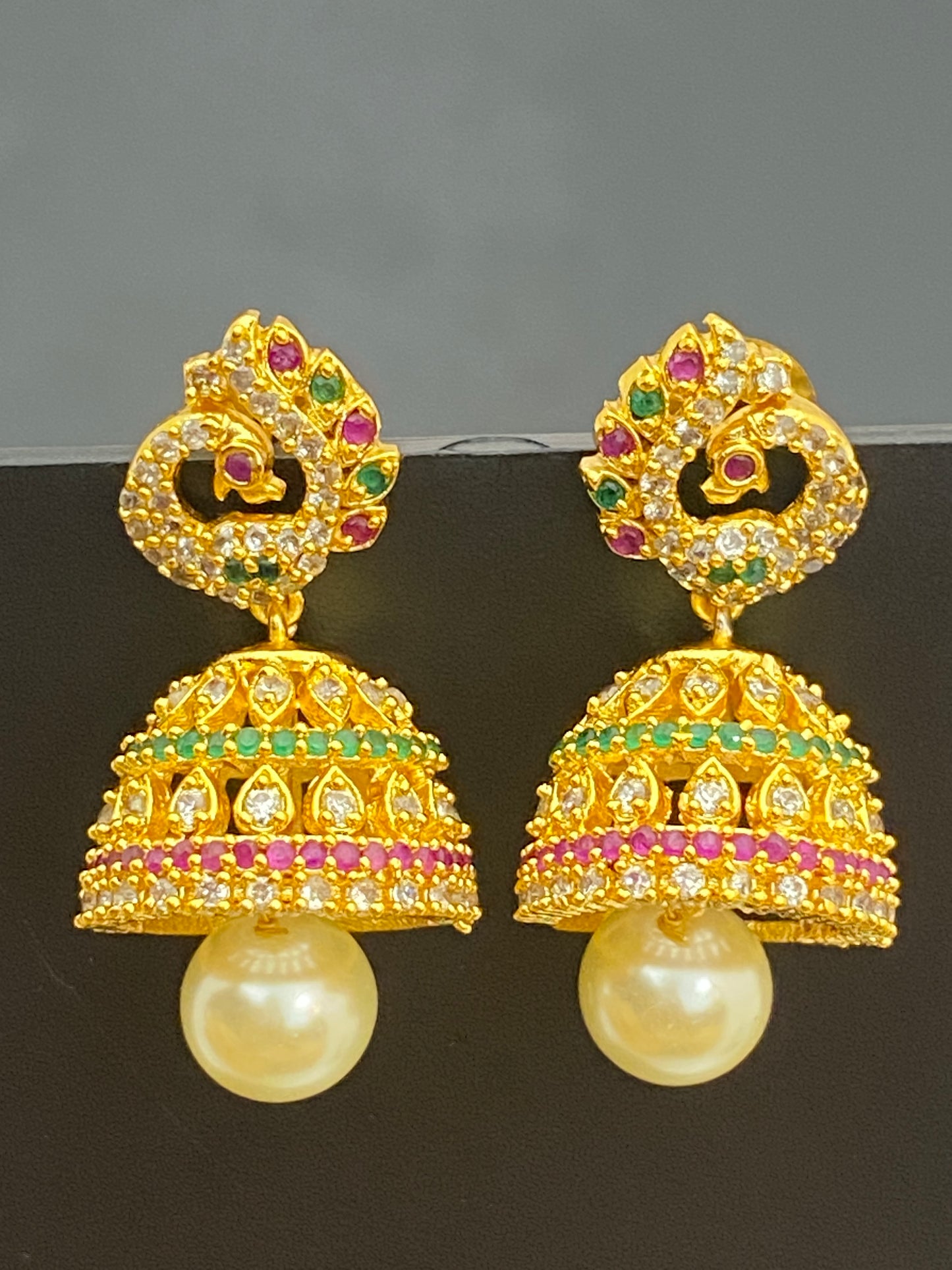 gold plated Jumka Earrings In USA