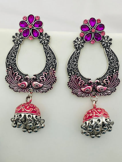 Attractive Trendy Chaand Bali Model Jhumkas With Earrings