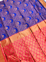 Art Silk Saree And Contrast Rich Pallu In USA