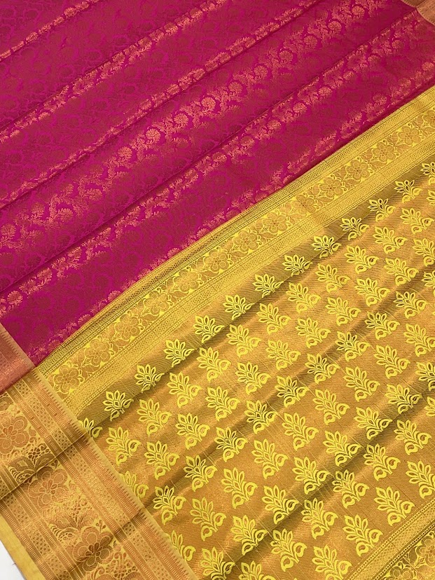 Pink Color Art Silk Saree With Silver Zari Work In Chandler