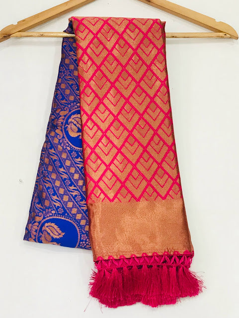 Peacock Design With Art Silk Saree In USA