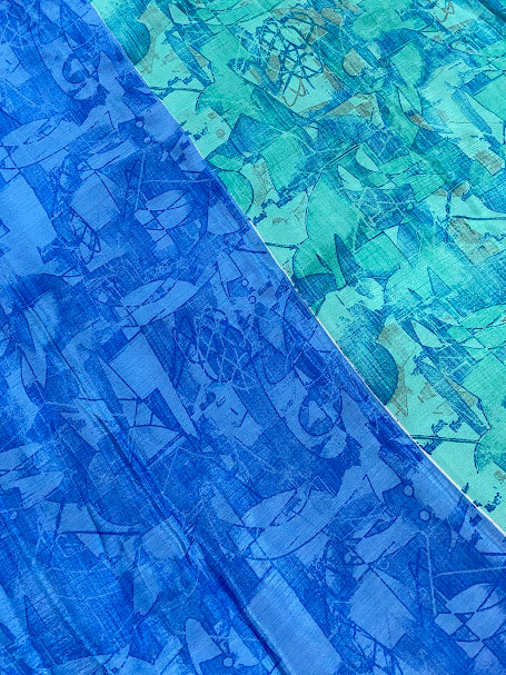 Rama Green Color Crepe Silk With Self Designed Saree In Chandler