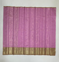 Graceful Pink Color Art Silk Saree With Silver Zari Work In Yuma
