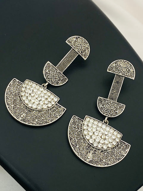 Charming Oxidized Trendy Semi Circle Designer Near Me
