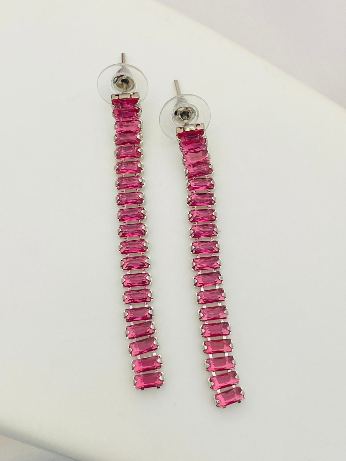 Pink Color Oxidized Earrings In Surprise