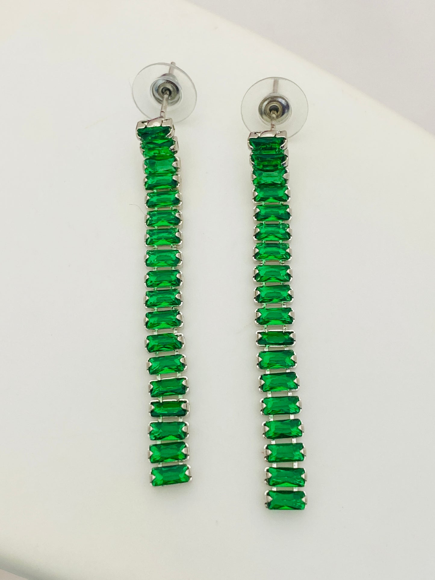 Trendy Oxidized Green Ear Hangings In USA