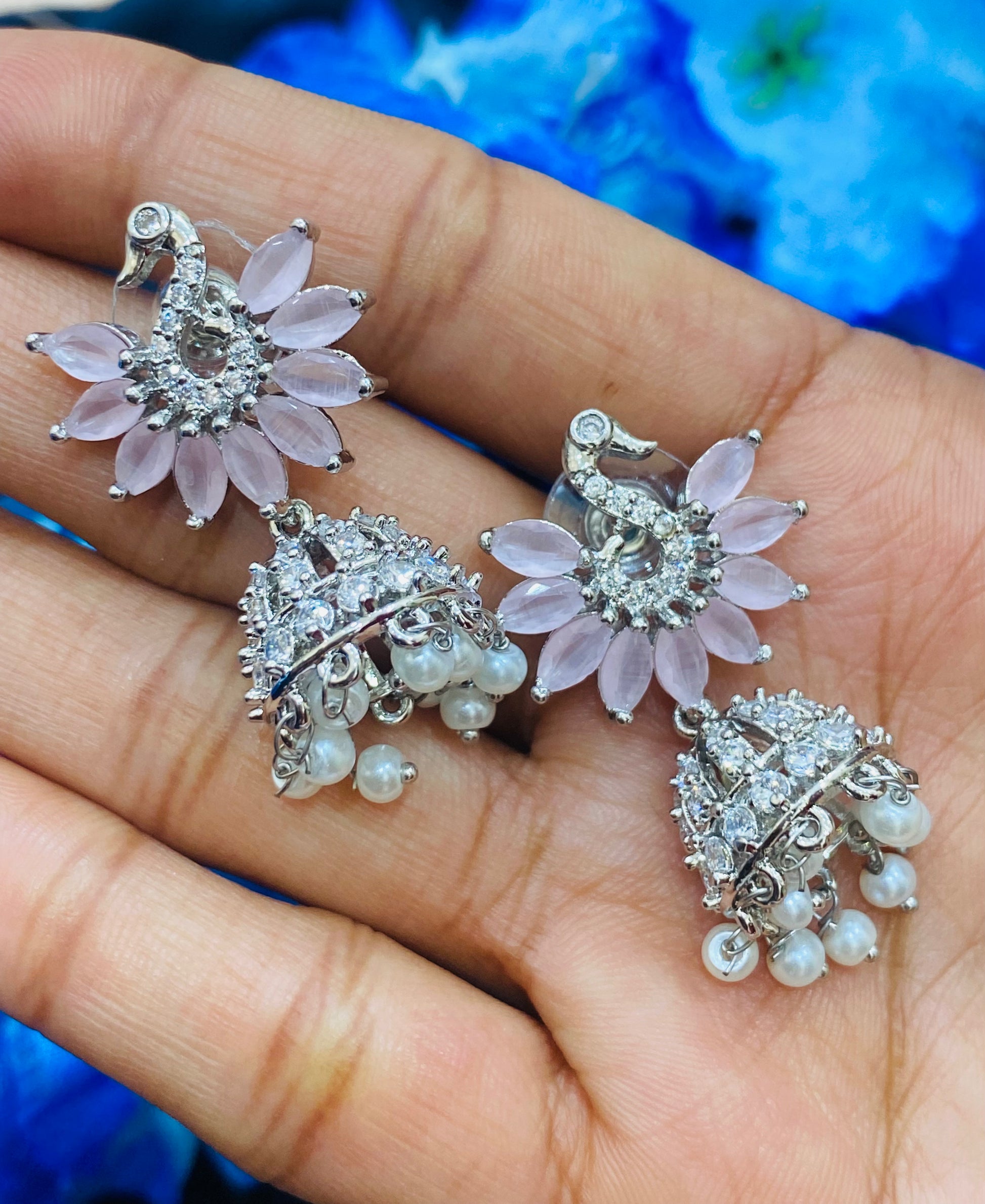 Elegant Light Pink Colored Earrings In Gilbert