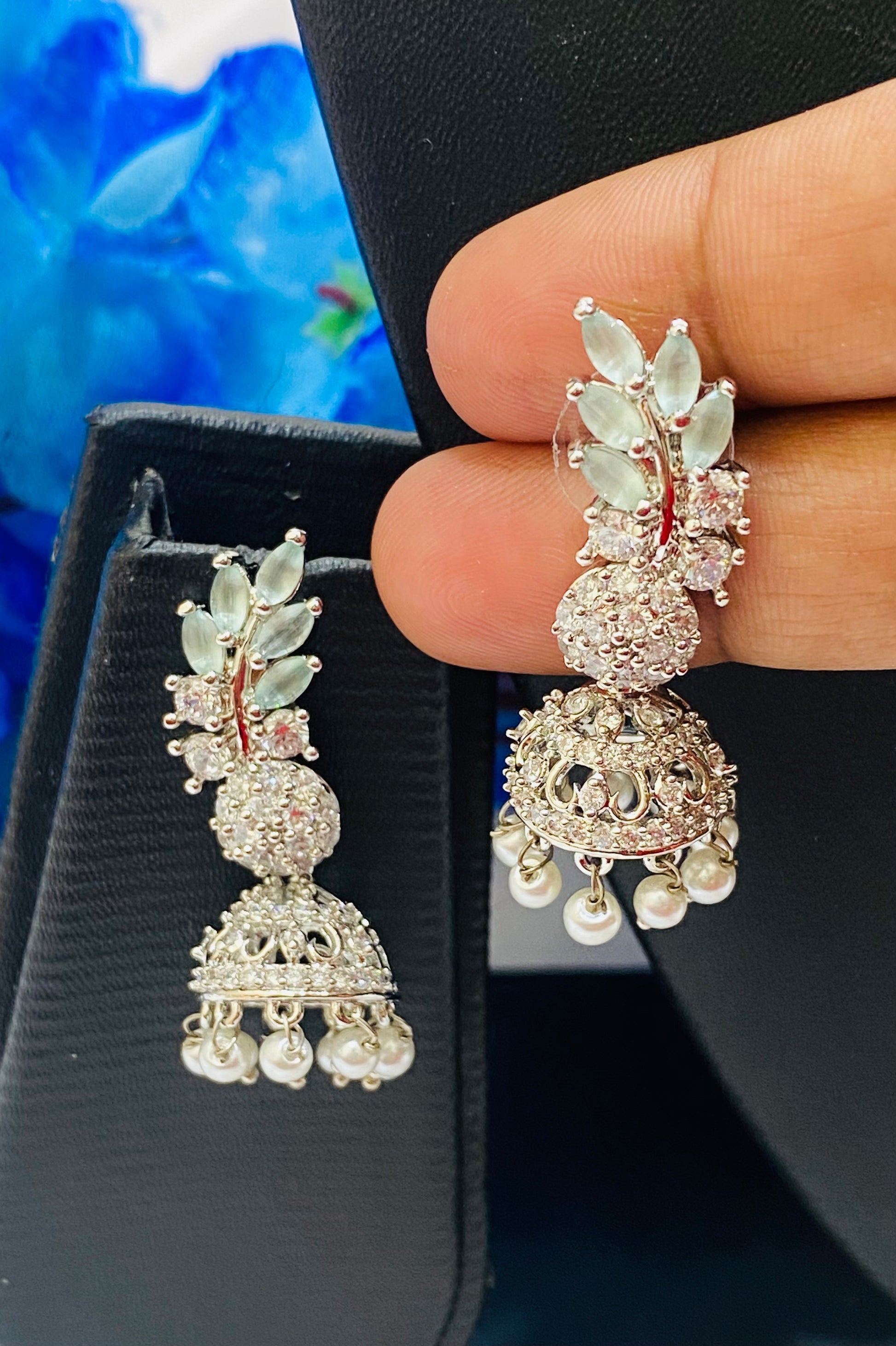 Attractive Grey Colored Earrings Near Me