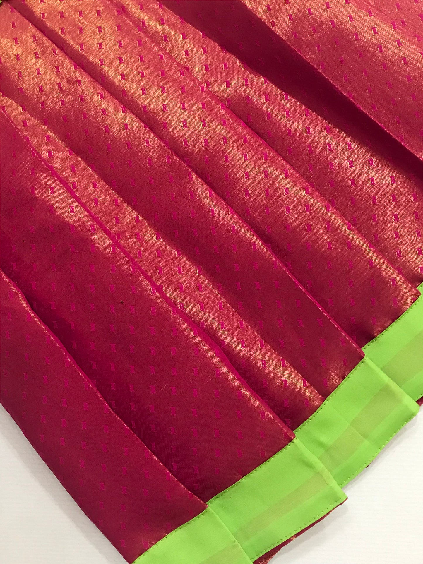 Green Color Silk Langa Set In Suncity