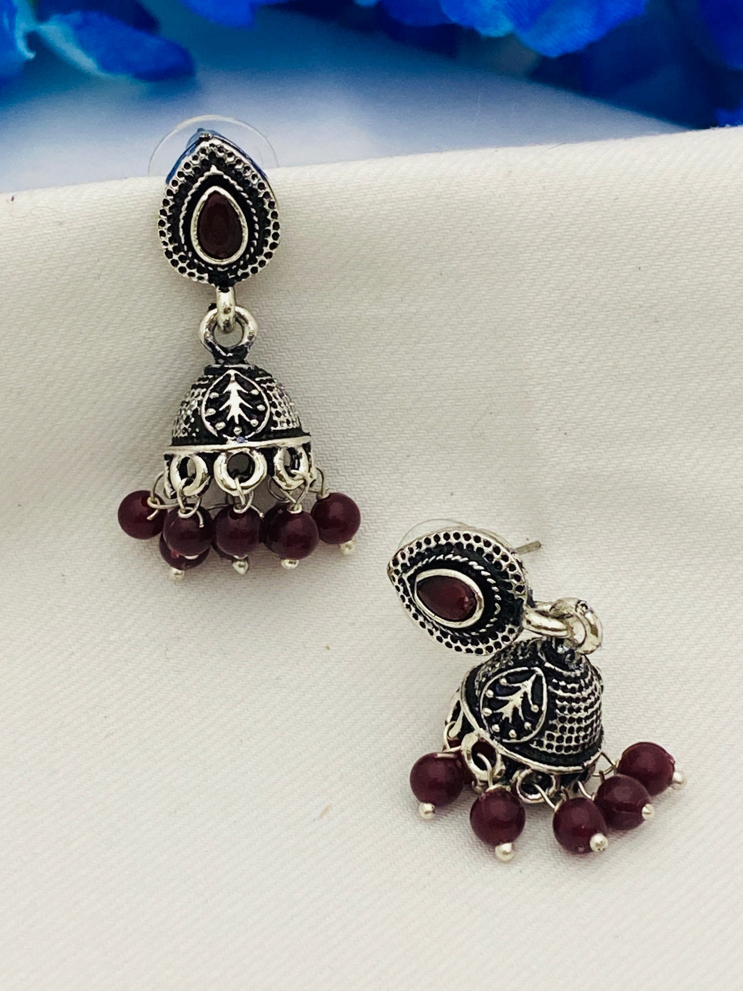 Beautiful Brown Color Jhumka Earrings Near Me