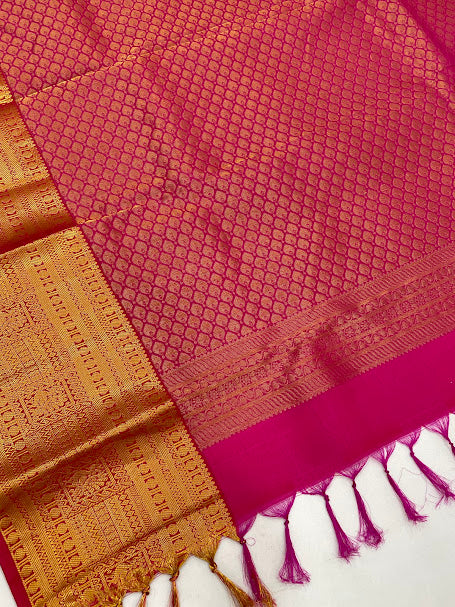 Mustard Yellow Color Pure Kanchi Silk Gold Zari Work Saree Indian Ethnic Wear