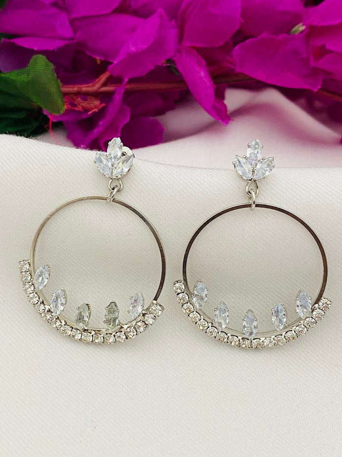 Beautiful Oxidized Silver Color Designer Earrings Near Me