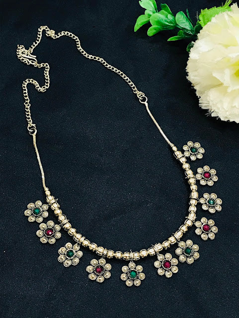 Necklace With Ruby And Green Color Stones Near Me