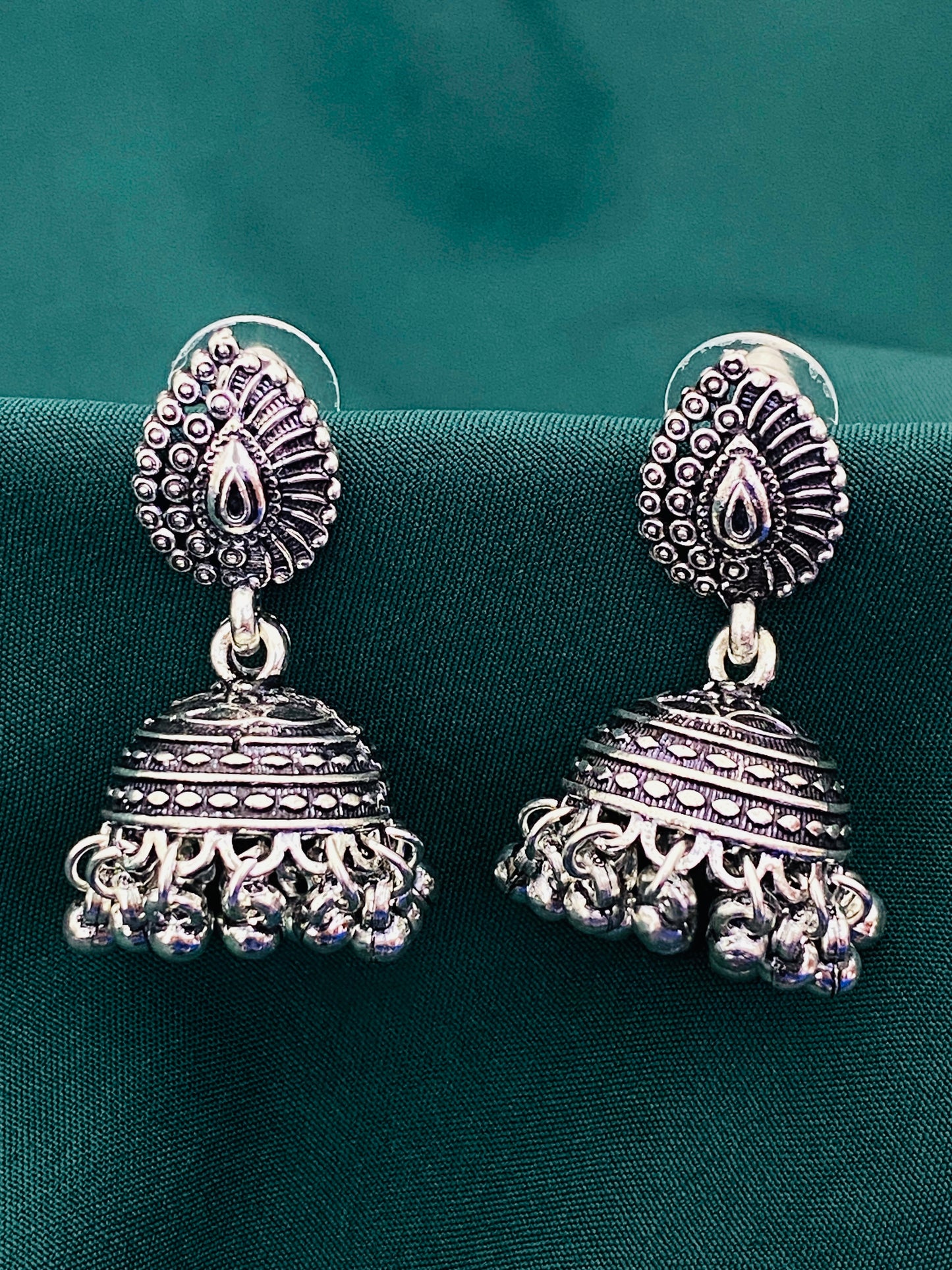 Jhumka Earrings With Beads In Tempe