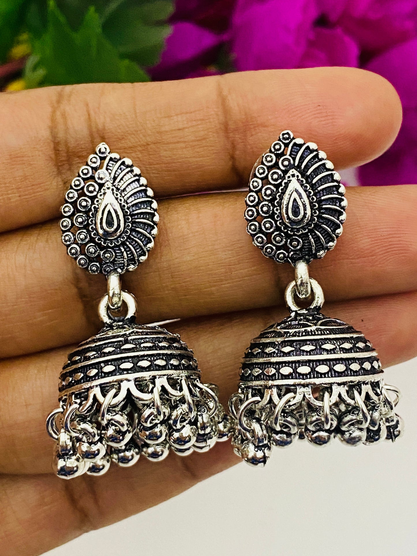 Marvelous Oxidized Silver Plated Earrings Near Me