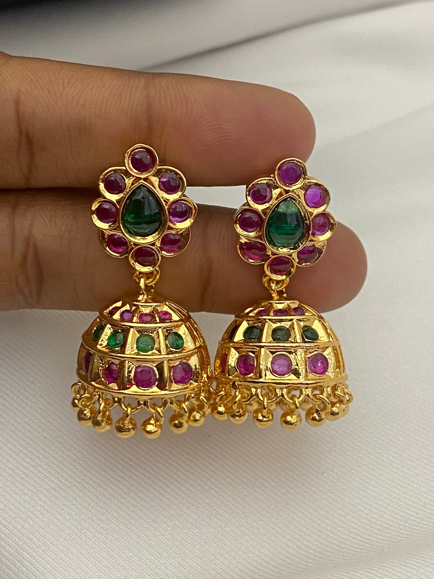 Indian Gold Plated Jhumka Earrings In Gilbert