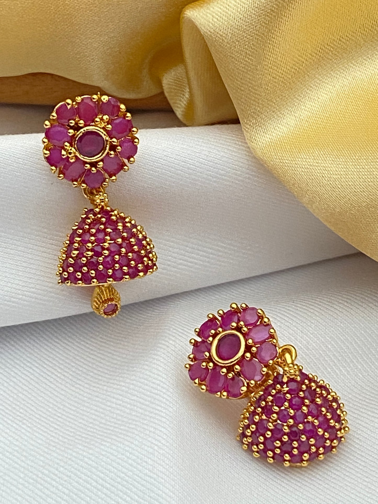Ethnic Wear Gold Plated Earrings In Tucson