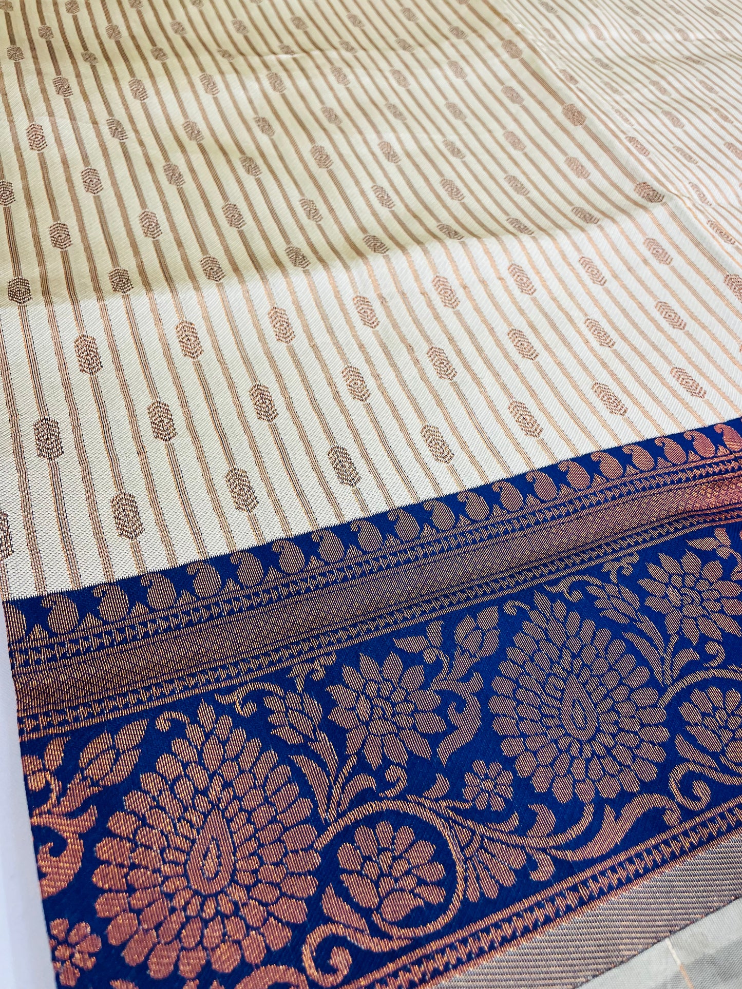 Stunning Gray Color With Blue Color Rich Pallu And Border Art Silk Saree For Women