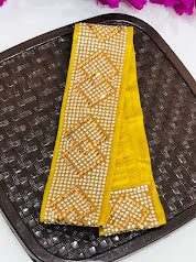 Yellow Color Hip Belt With Stone Work In USA