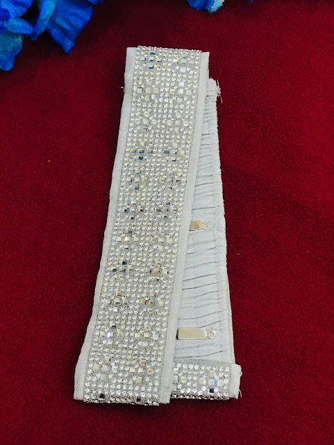 Elegant Silver Color Hip Belt With Fully Stone Work – Chandler